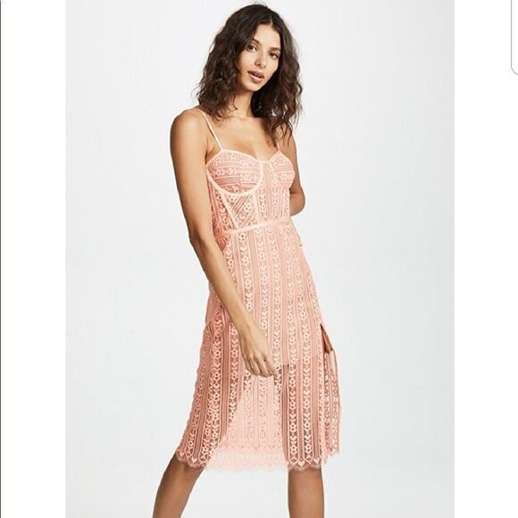 NWT! For Love and Lemons Dakota Lace Midi Dress - Picture 3 of 9